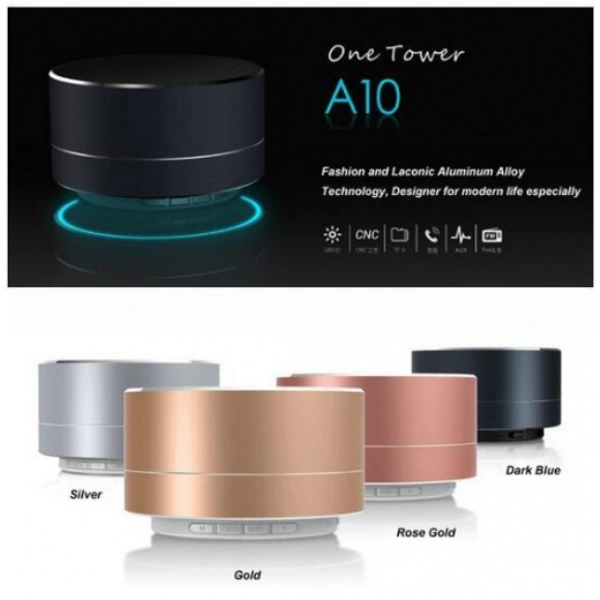 A10 Bluetooth & FM Speaker with Light - Multicolour